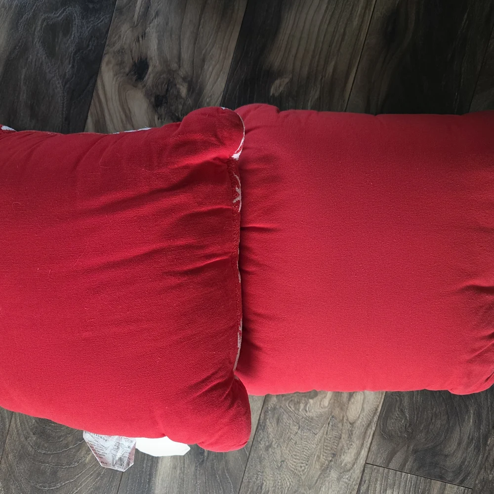 Wondershop Red and White Snowflake Holiday Throw Pillow Pair
